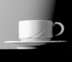 Kaffeeobertasse AMBIENTE, Inhalt 0,18 ltr., ohne Untertasse, uni weiss, Eschenbach, Porzellan