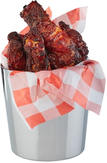 Servier-Eimer / -Becher Ø 8,5 cm, H: 8,5 cm Edelstahl,0,35 Liter -SNACKHOLDER- spülmaschinengeeignet stapelbar