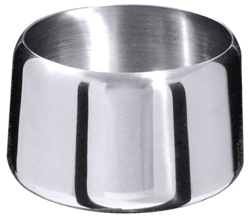 Zuckerdose aus Edelstahl 18/10, hochglänzend, ohne Deckel, schwere Qualität Volumen: 0,23 l, Durchmesser: 8 cm, Höhe: 5 cm