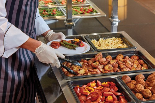 Schwarze Randgeschwungene Zange 23 cm von Cambro