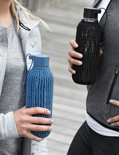 CATCH-IT Trinkflasche 0.6 l. blau, Maße: 80 x 80 x 245 mm