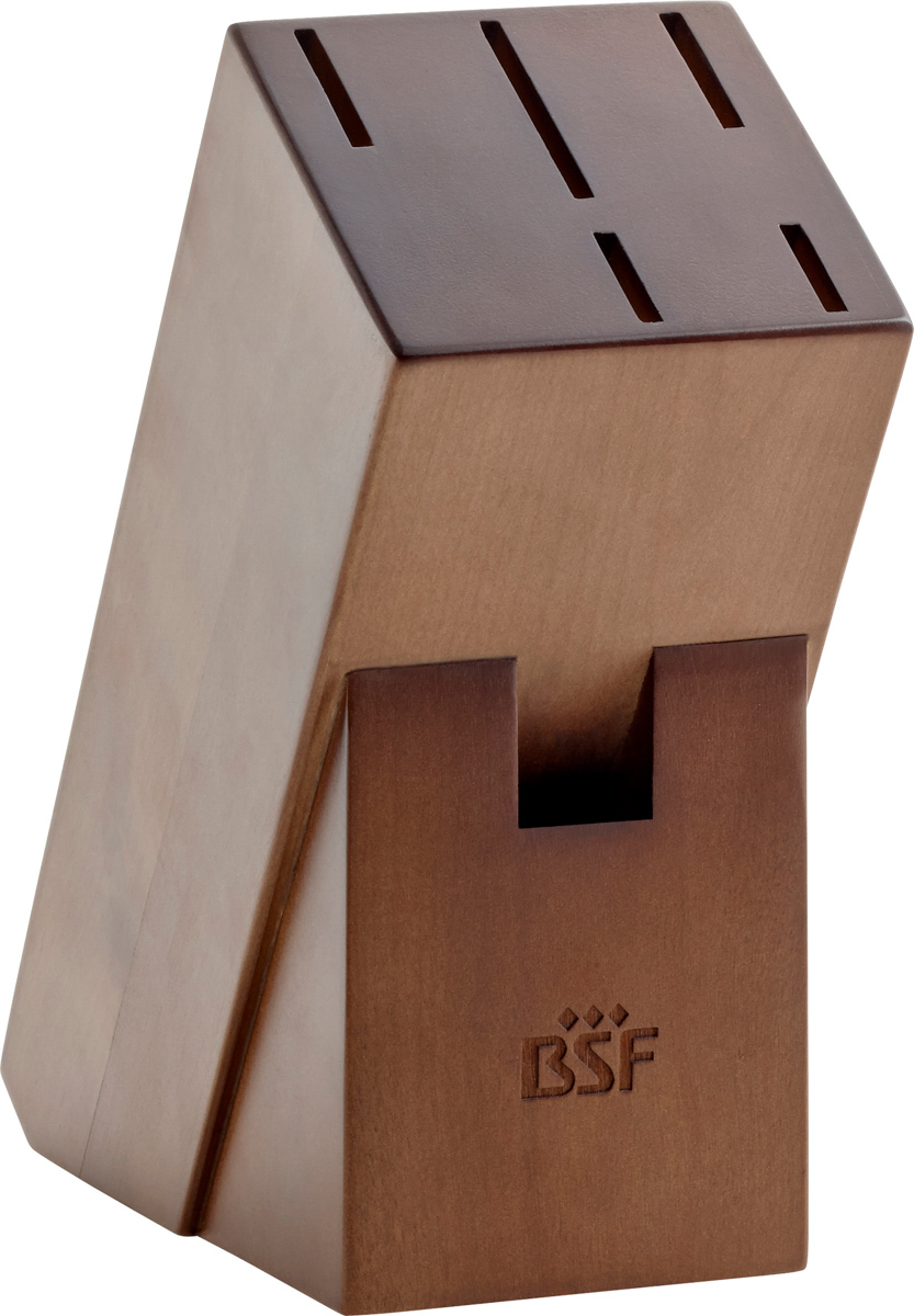 Messerblock, leer, 6, Braun, Serie: Chicago. Marke: BSF