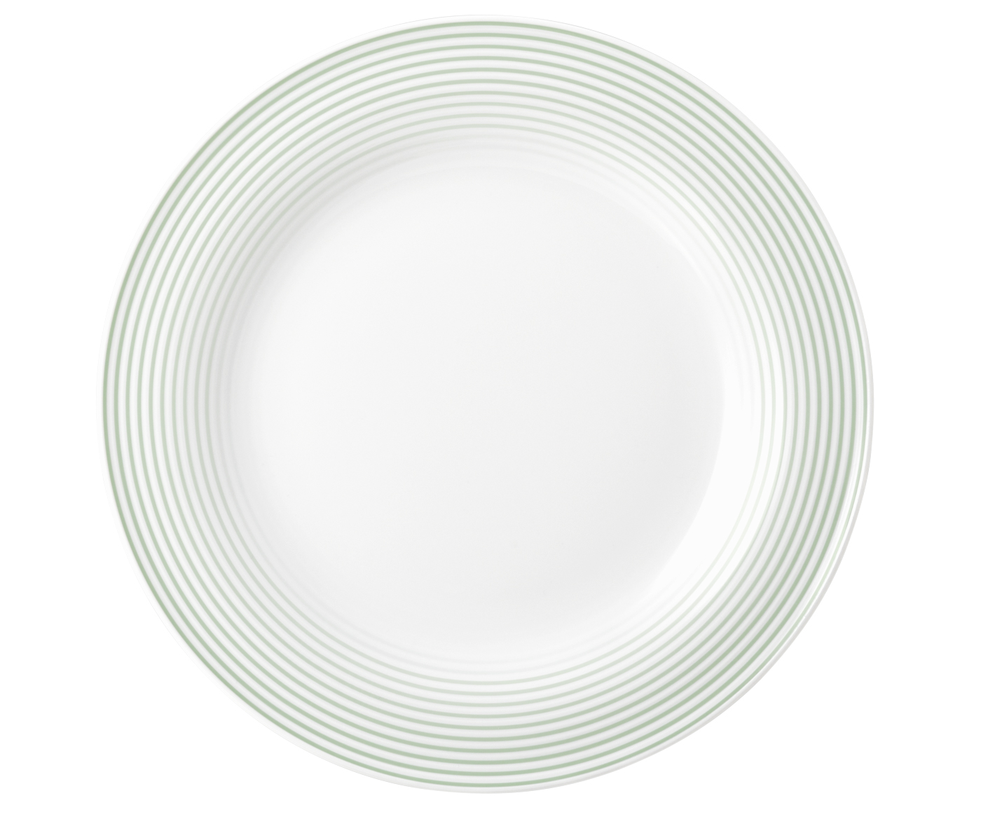 Seltmann Teller flach 23 cm, Form: Blues, Dekor: 57720 Salbeigrün