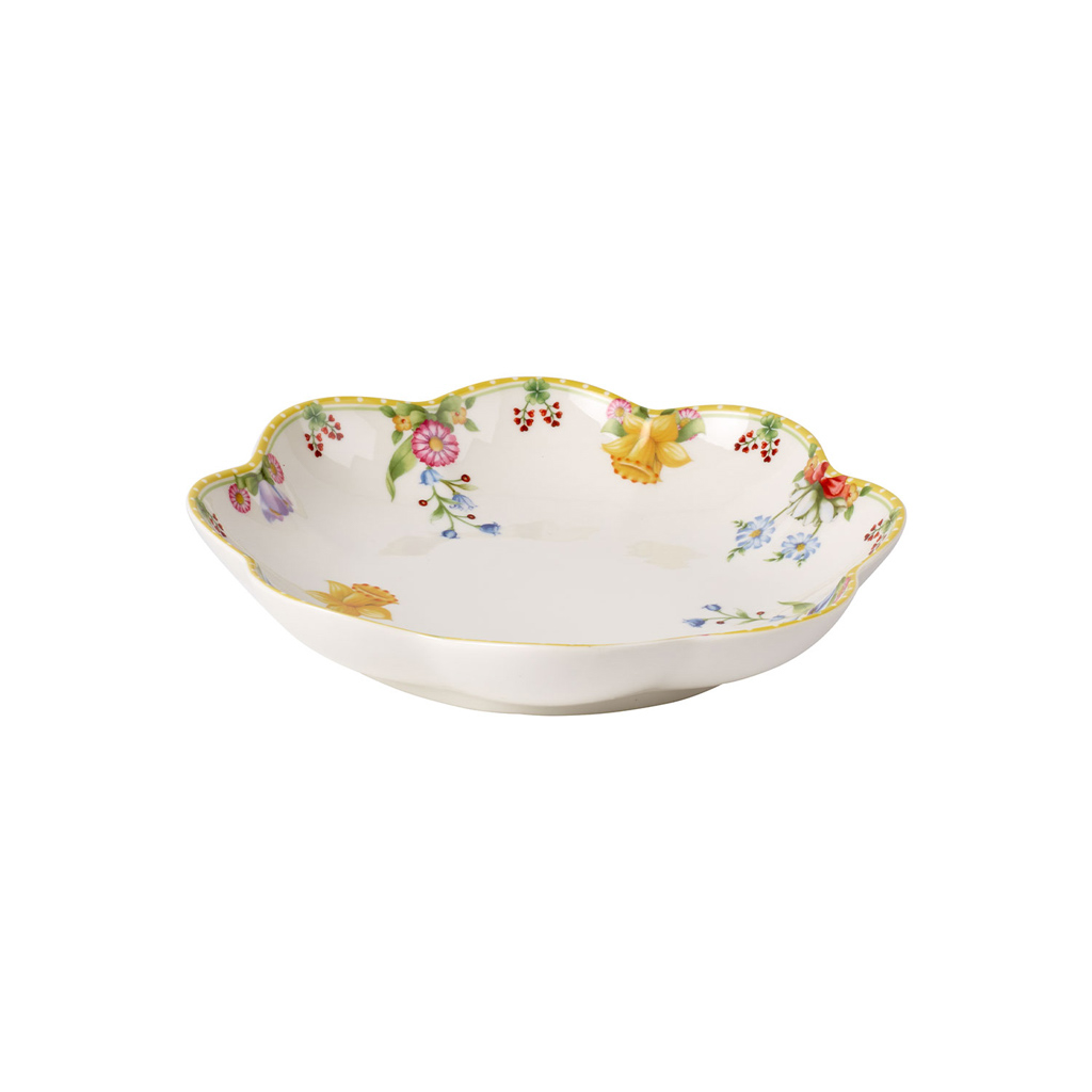Villeroy und Boch Schale mittel - Maße: 24,2 x 24,2 x 4,1 cm / Ser.: Spring Awakening