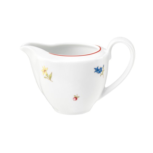 Seltmann Gießer 1 0,15 l, rund, Form: Community, Dekor: 57388 Streublume rote Linie, hohe Kantenschlagfestigkeit, Made in Germany