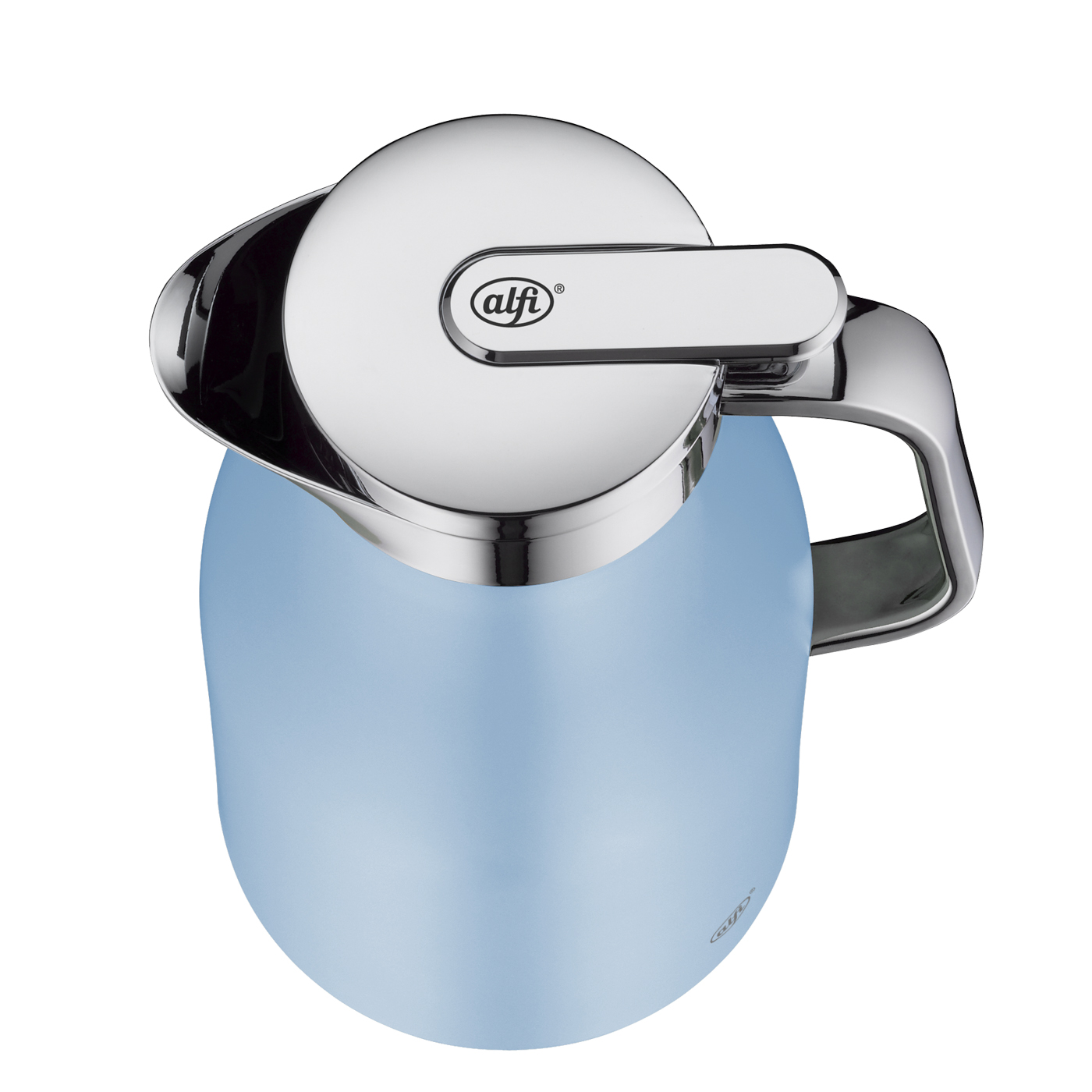 Isolierkanne Skyline pastel water mat 1,0 l; by pearl creative Christian Rummel & Tim Storti; hochwertiger Edelstahl mit Hartglaseinsatz