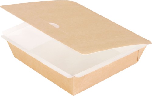 Duni Pappbox quadratisch, L 165 x 165 x 45 mm Braun ungeteilt, 250 Stk/Krt (1 x 250 Stk)