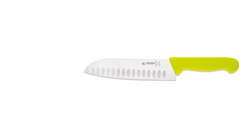 Santoku Kochmesser, limone mit Kullenschliff Giesser - Made in Germany
