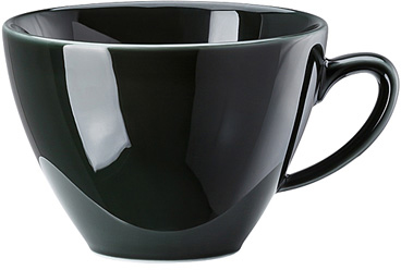 Mesh Colours Forest (Dunkelgrün) von Rosenthal, Kombi-Obertasse, aus Porzellan