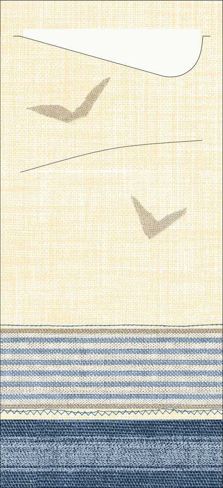 DUNI Sacchetto Zelltuch 190 x 85 mm, Seaway