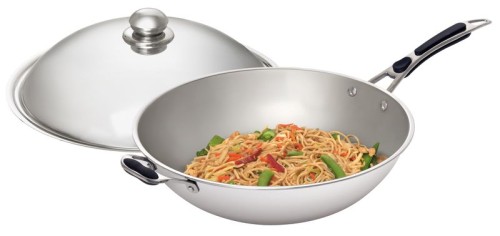 NEUMÄRKER Wokpfanne IW 35 Ø 360 mm passend für Induktionswok IW 35 Ø 360 x h 110 mm