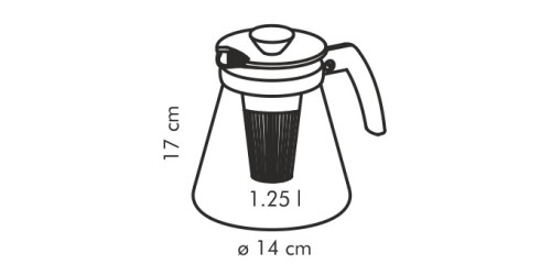 Tee-/Kaffeekanne TEO 1.25 l, mit Teesieben