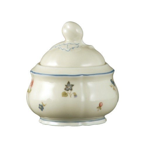 Seltmann Zuckerdose 2 Personen, Form: Marieluise, Glasur: elfenbein, Dekor: 30308 Streublume