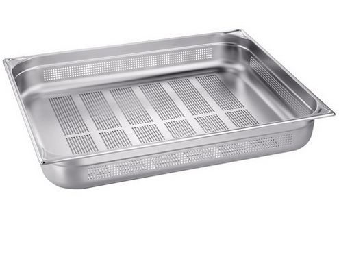 Blanco GN-BEHÄLTER GN-P 2/1-100 EDELSTAHL Mit Boden- und Seitenwandlochung