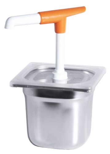 Deckel zu GN 1/6 mit Loch für Pumpeninstallation aus PC