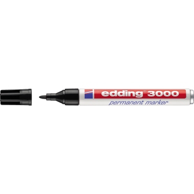 edding Permanentmarker 3000 1,5-3mm schwarz Rundspitze nachfüllbar