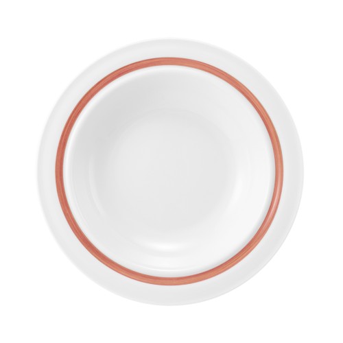 Seltmann Teller tief 23 cm, rund, Form: Community, Dekor: 57393 Pinselband 4, hohe Kantenschlagfestigkeit, Made in Germany