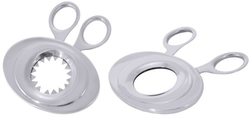 Eierköpfer aus Edelstahl 18/10, hochglänzend, schwere Qualität Durchmesser innen: 3,5 cm, Breite: 9 cm