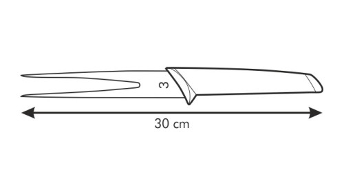 Tranchiergabel COSMO 16 cm Kunststoff, rostfreier Edelstahl Spülmaschinenfest