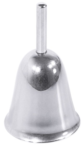 Tischschelle aus Edelstahl 18/10, hochglänzend Durchmesser: 5 cm, Höhe: 9 cm