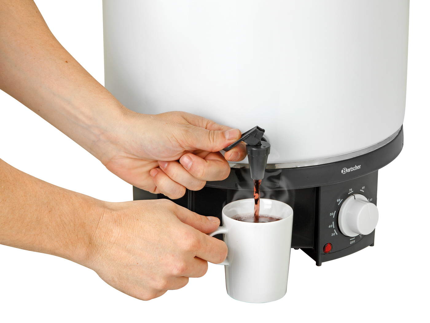 Bartscher Glühweintopf / Einkochtopf GE 28 |Steuerung: Elektronisch ,Knebel | Maße: 37 x 37 x5,0 cm. Gewicht: 5,4 kg