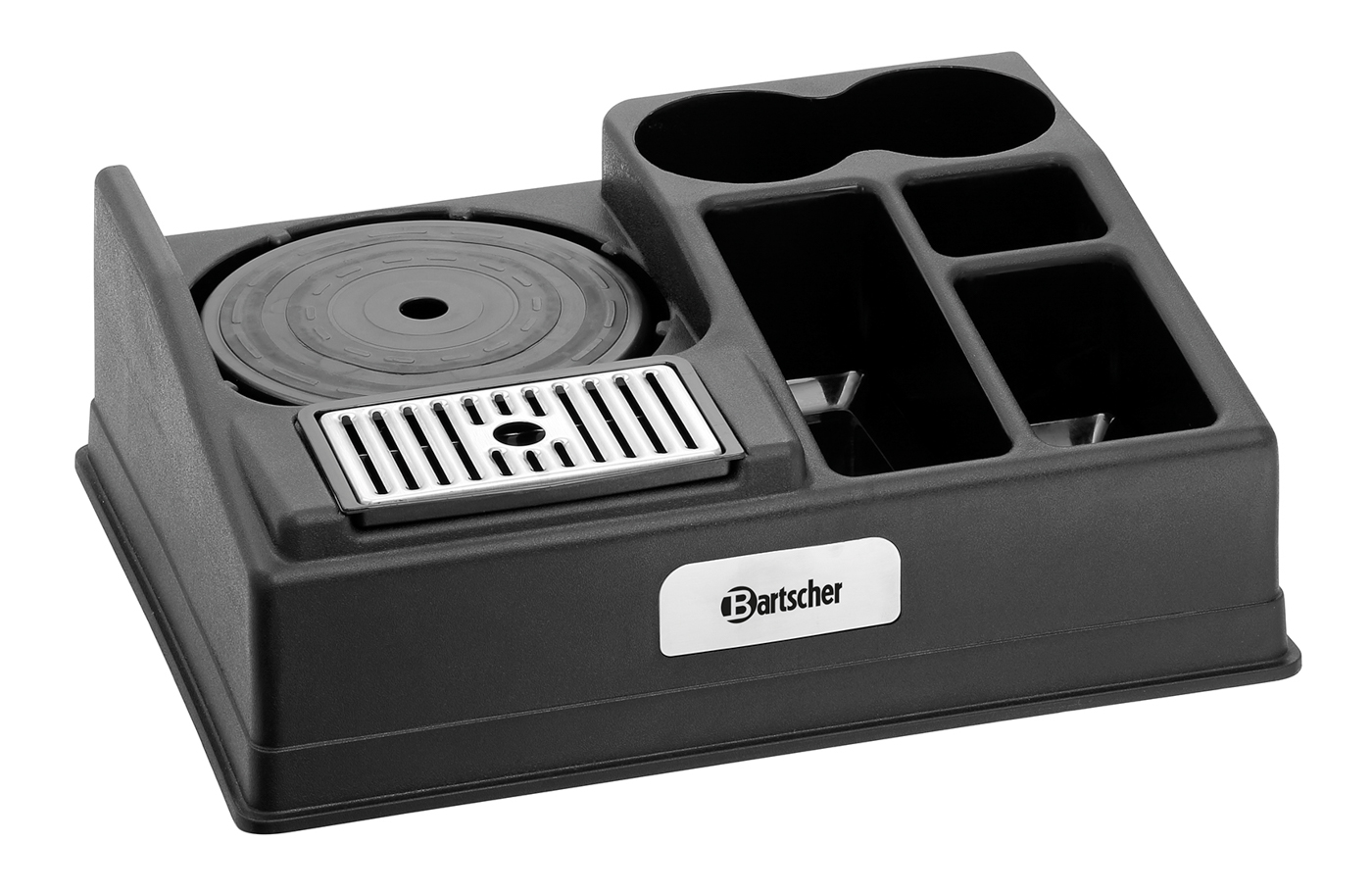 Bartscher Kaffeestation 1190 | Farbe: Schwarz |Maße: 44 x 34 x 14,5 cm. Gewicht: 1,2 kg