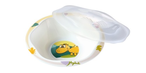 Große Schale mit Haube DINO