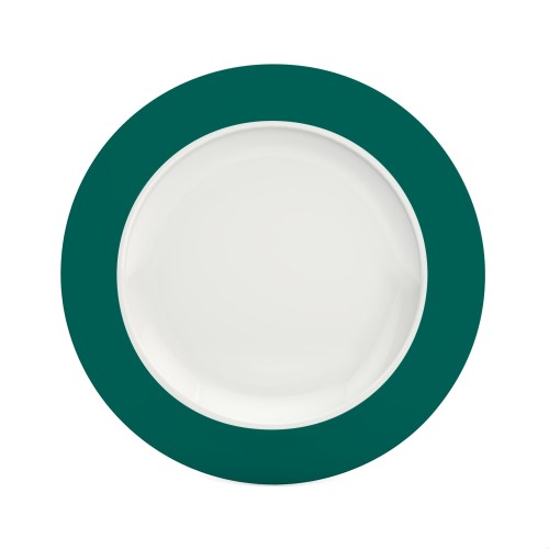 Ornamin Teller flach 1203, Ø22cm Rand petrol