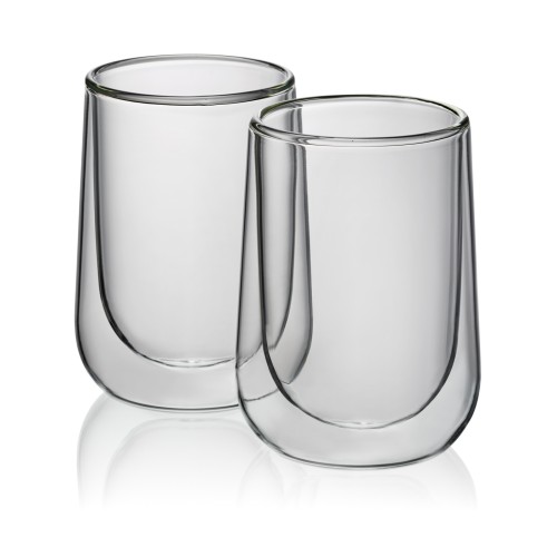 Latte-Macchiatoglas Fontana Glas transparent 2er Set 12,0 cm 8,0 cm Ø 250,0 ml von Kela