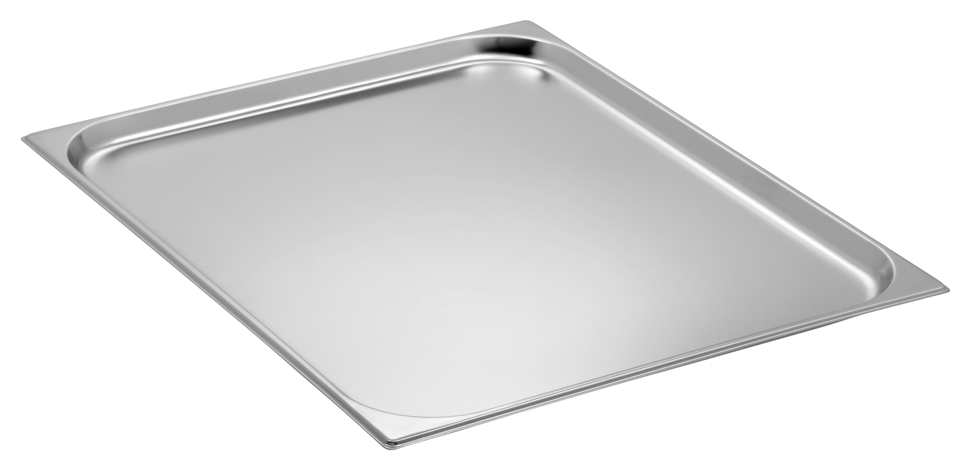 Bartscher GN-Behälter, 2/1, T20 | Ausführung:Ohne Perforation | Maße: 65 x 53 x 2,0 cm.Gewicht: 1,8 kg