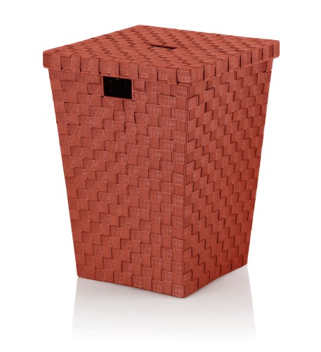 Kela Wäschebox Alvaro aus PP-Faserband, terra, ca. 400mm x 400mm x 520mm (L x B x H)