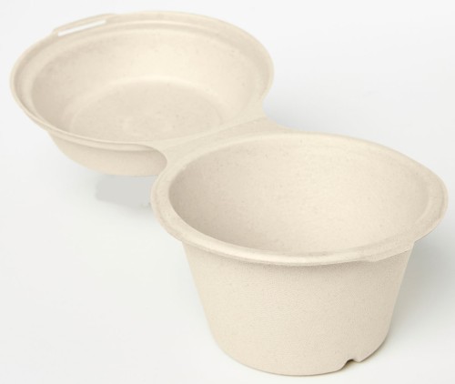 Duni Snackbox 575 ml Braun ungeteilt, 200 Stk/Krt (4 x 50 Stk)