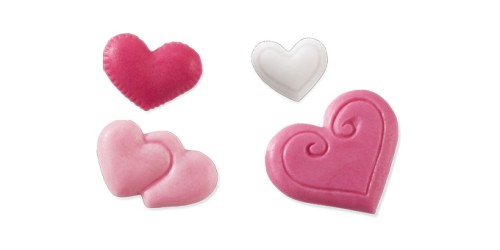Silikonformen DELÍCIA DECO, Herzchen Silikon Spülmaschinenfest
