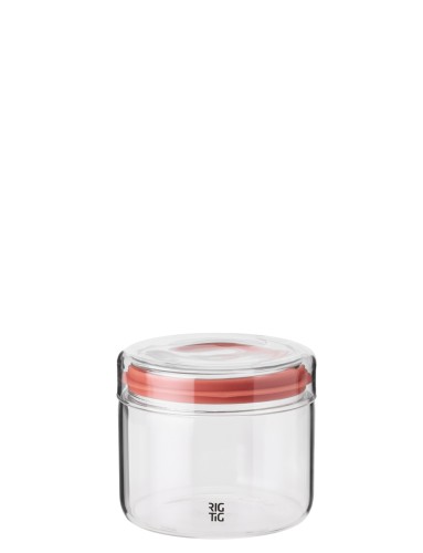 STORE-IT Aufbewahrungsglas 0.5 l. terracotta , Maße: 100 x 100 x 150 mm