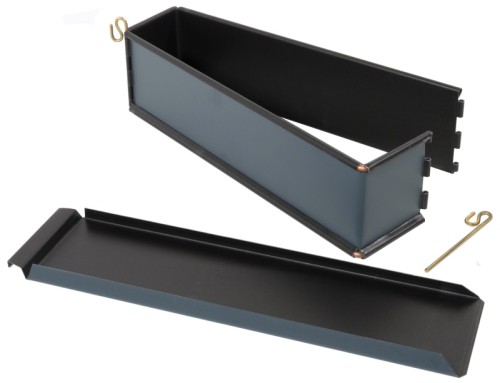 Antihaft-Pastetenform, glatt aus Stahl, beschichtet mit hochwertiger EXOPAN®- PTFE- Antihaftbeschichtung, aufklappbar um