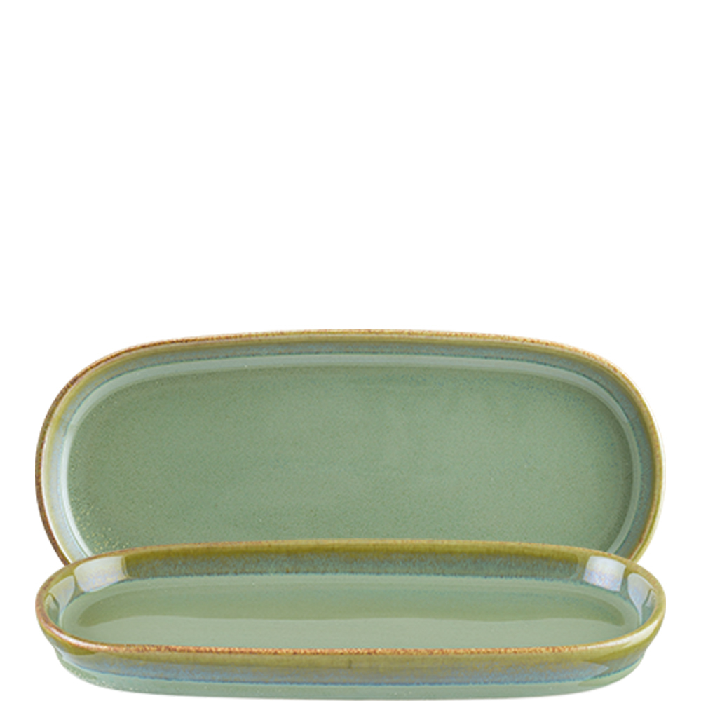 Bonna Sage Hygge Platte tief oval 21x10cm; 23cl, Reaktive Glasur, Porzellan