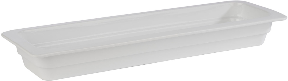 GN 2/4 Behälter 53 x 16,2 cm, H: 6 cm Porzellan hitzebeständig bis 220°C spülmaschinengeeignet stapelbar mikrowellengeeignet