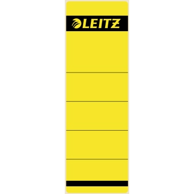 Leitz Ordnerrückenetikett breit/kurz 61,5 x 192 mm (B x H) ohne Griffloch gelb