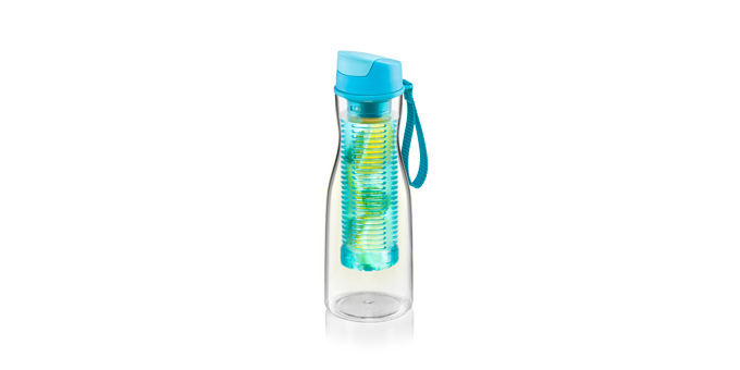 Trinkflasche mit Fruchteinsatz PURITY 0.7 l, blau