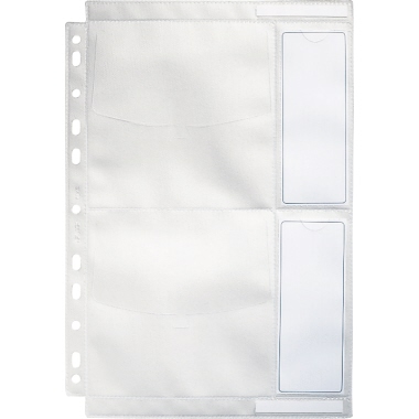 Leitz CD/DVD Hülle 20,5 x 29,6 cm (B x H) Polypropylen transparent