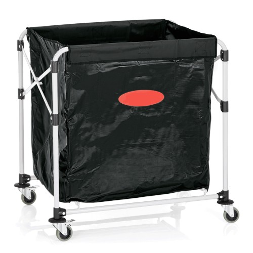 Ersatzwäschesack, Ersatzwäschesack für 4434 300. 4 schwenkbare Rollen, davon 2 mit Feststeller. Zusammenklappbar, Wäschesack aus Vinyl,