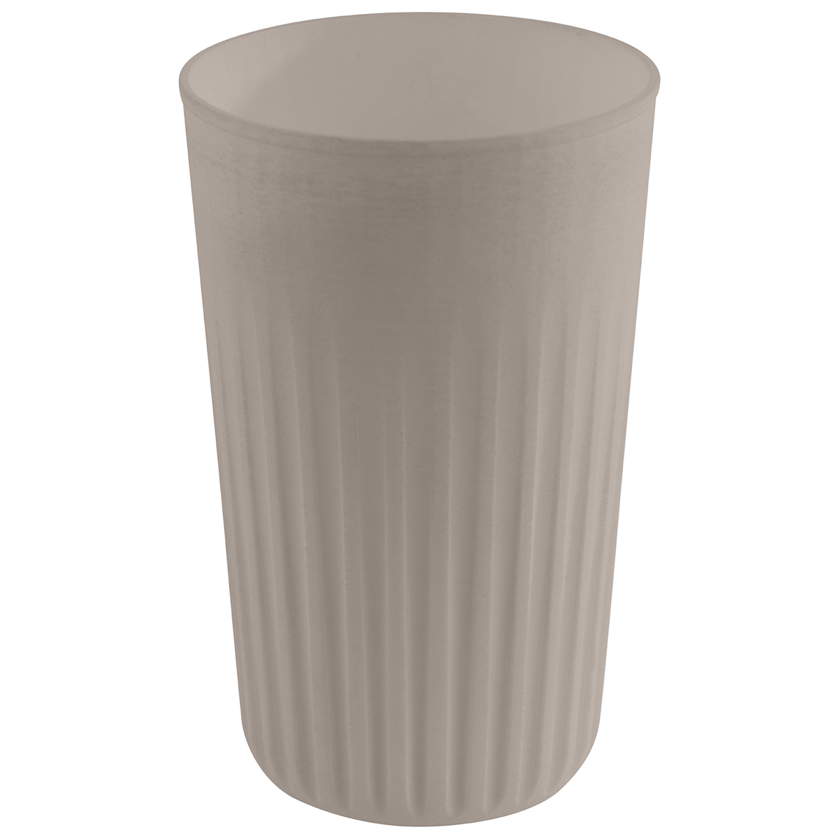 Mehrwegbecher -TO GO-, Ø 8,5 cm, H: 13,5 cm, 400 ml, Polypropylen, mokka, (ohne Deckel)