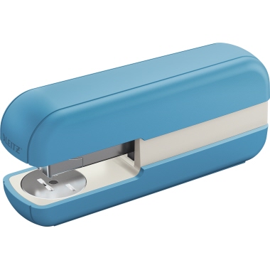 Leitz Heftgerät Cosy 24/6, 26/6 fest/lösbar 30 Bl. (80 g/m²) inkl. 200 Heftklammern 24/6 Metall/Kunststoff blau matt