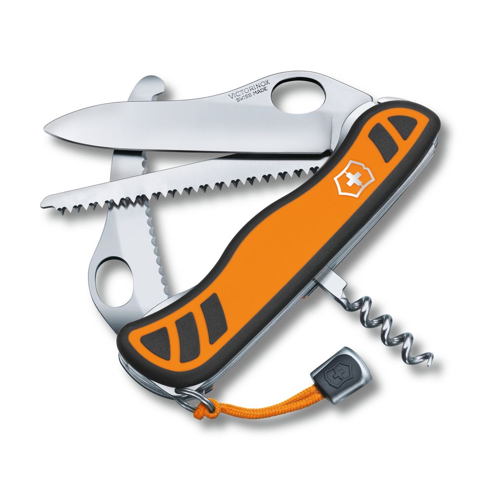 Victorinox Hunter XT One Hand, 111mm, orange/schwarz 2K, in Blister