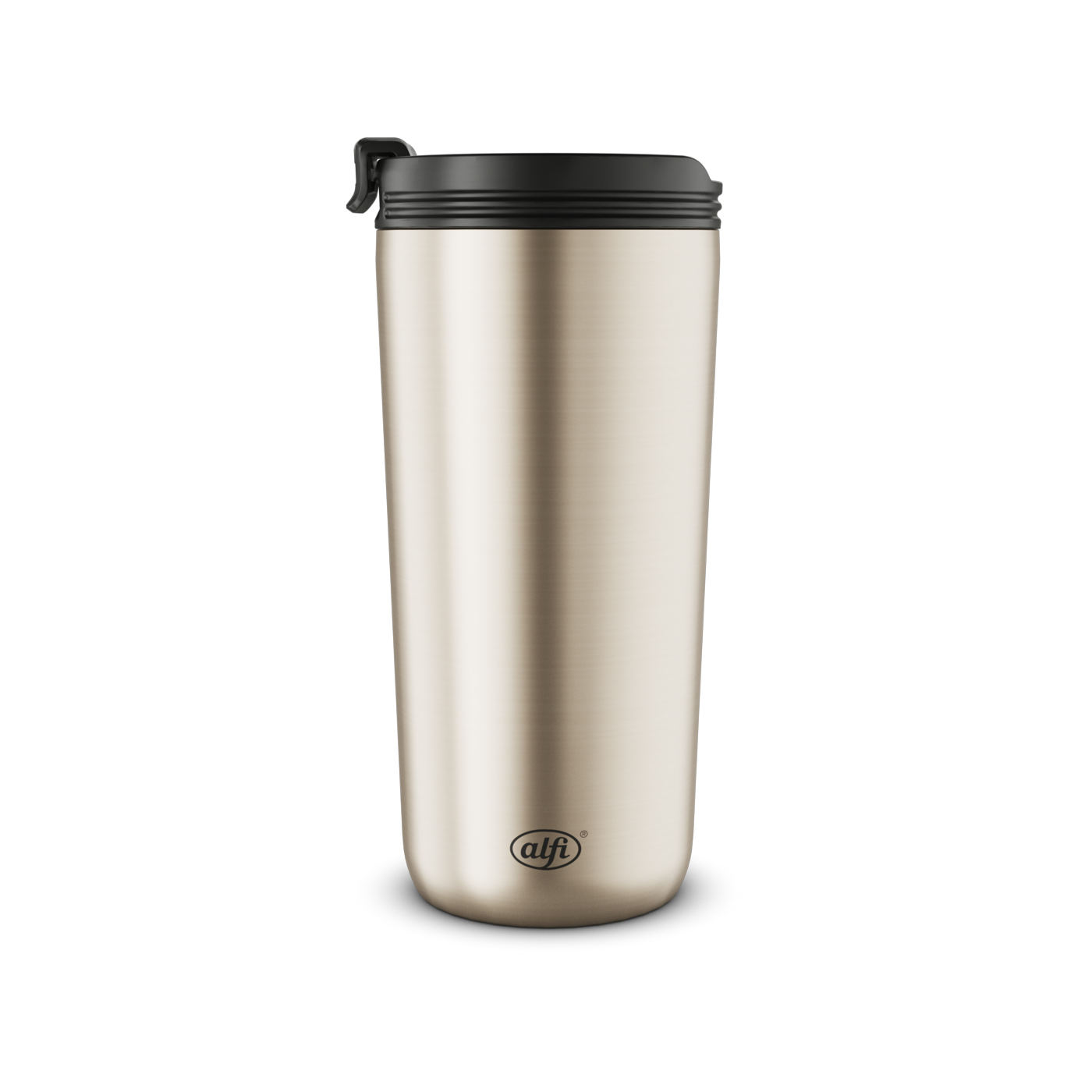 Isoliertrinkbecher IsoCoffeeMug champagne mat 0,4 l; isoliert durch doppelwandigen Edelstahl; absolut dicht; spülmaschinenfest bis 65°C