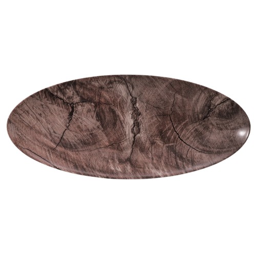 Seltmann Coupplatte 43x19 cm M5379, oval, Form: Coup Fine Dining, Dekor: 57654 Oak, hohe Kantenschlagfestigkeit, Made in Germany