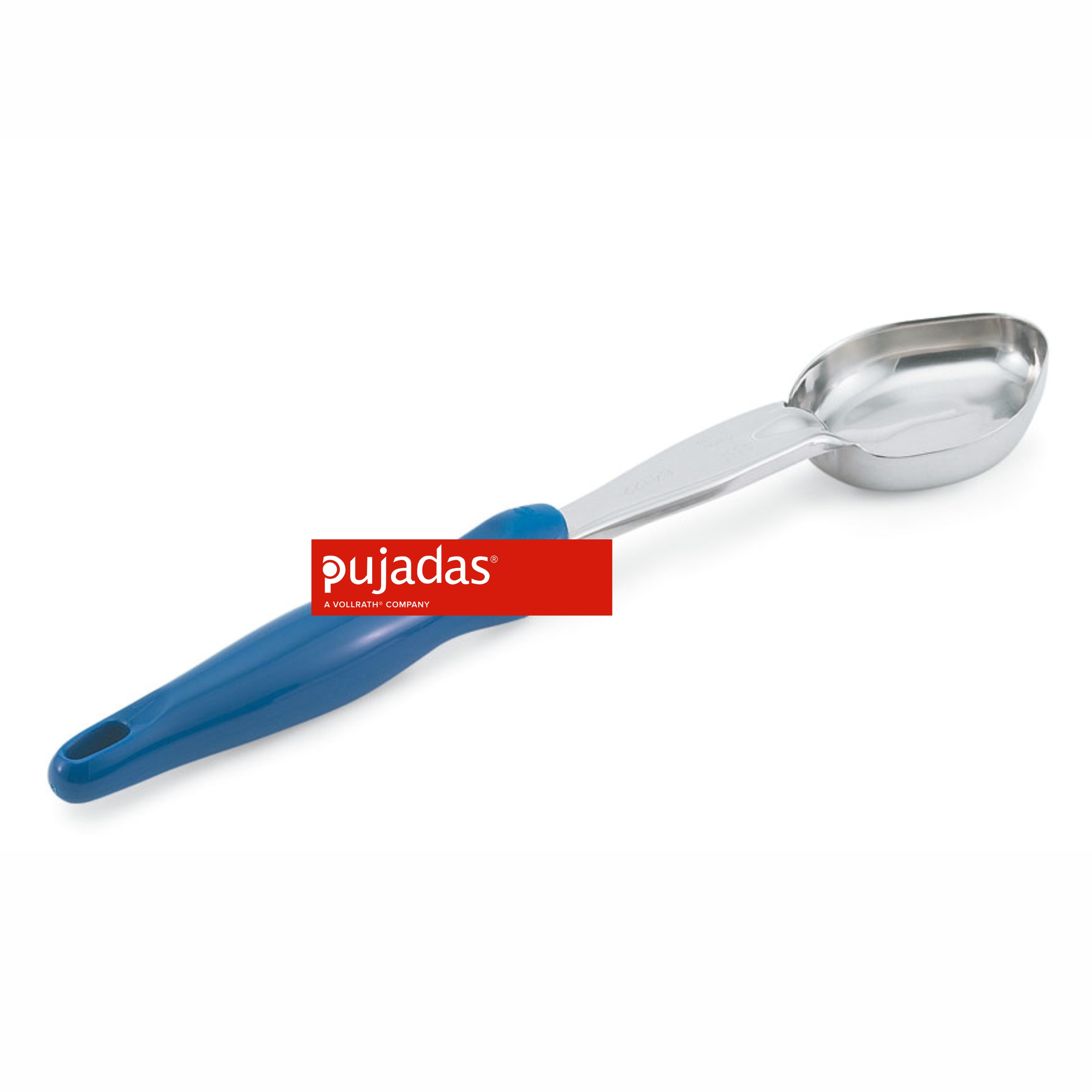 Pujadas Ovalschalen-Kelle, 7,5 x 6,8 x 33 cm, blau 60ml, ungelocht