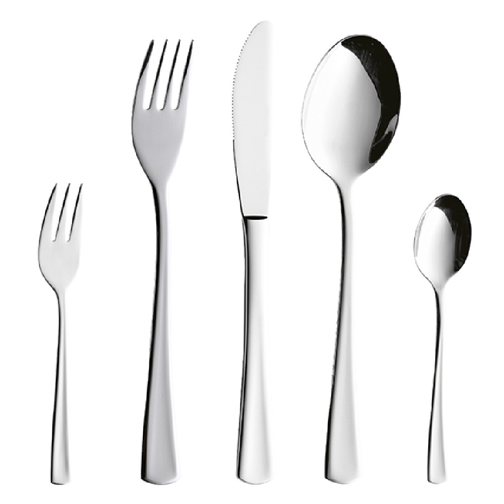 60-teiliges Besteckset STOCKHOLM von Esmeyer, aus Edelstahl 18/10 poliert. Enthält je 12 Messer, Gabeln, Löffel, Kaffeelöffel und Kuchengabeln
