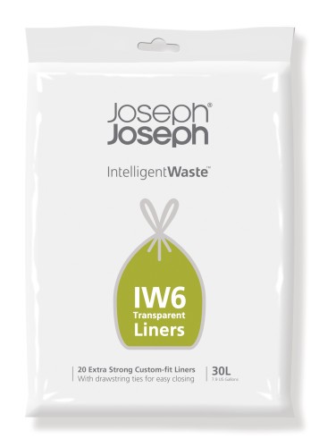 Joseph Joseph IW6 30-Liter-Müllbeutel (20er-Packung) - Transparent