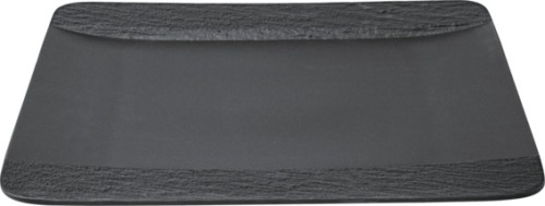 Villeroy & Boch Teller quadratisch, 28 x 28 x 2 cm, Serie The Rock Black Shale